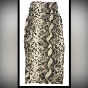 Love J Black and Cream Midi Pencil Skirt size L